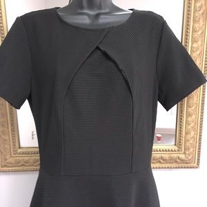 J. Taylor textured knit dress 10 subtle details minimalist little black dress